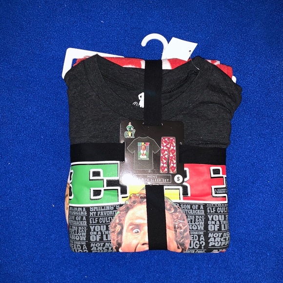 Elf themed pijamas set two piece - pants and shirt - Picture 2 of 5